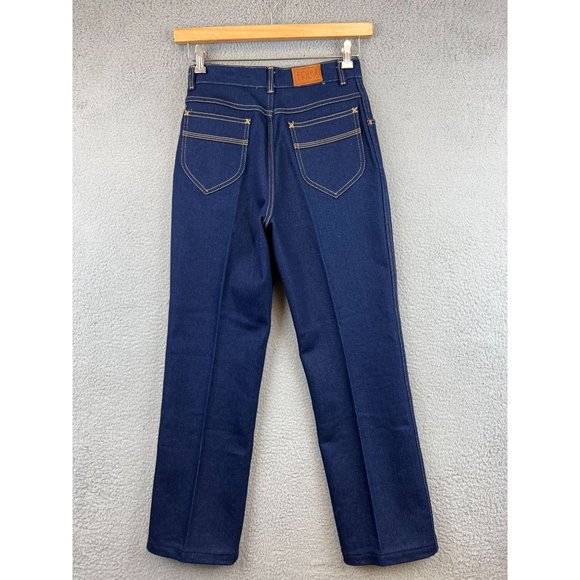 Vintage Women's Finesse 80's High Waisted Denim Blue Jeans Straight Leg Size 12 - Picture 1 of 9